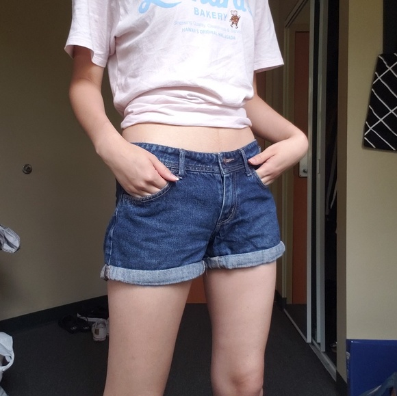 Medium Wash Denim Shorts | M - Picture 2 of 2